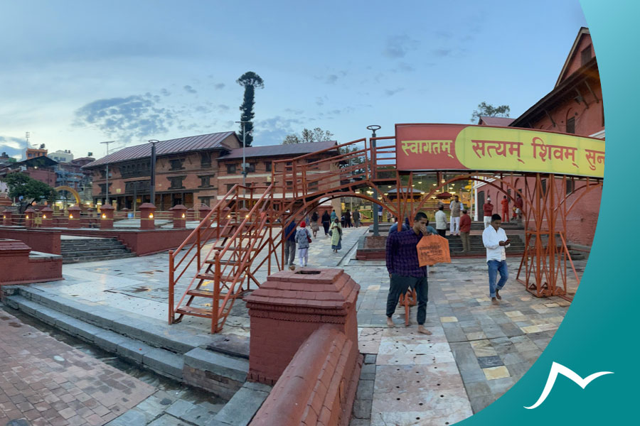 Pushupatinath-front-premises Sacred Delight: Enchanting Aura of Pashupatinath Temple in the Evening